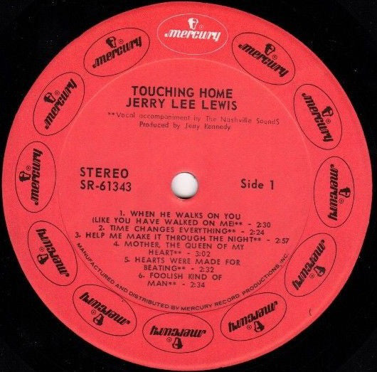 Jerry Lee Lewis : Touching Home (LP, Album)