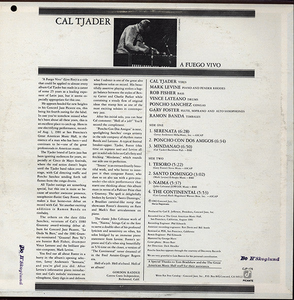 Cal Tjader : A Fuego Vivo (LP, Album)