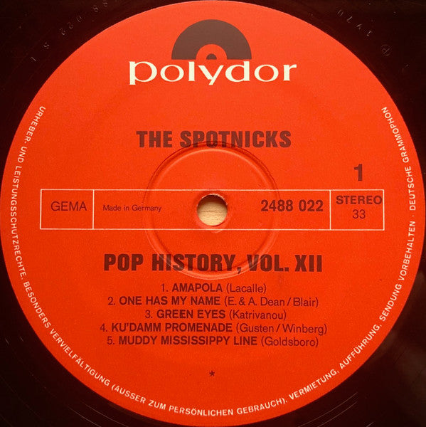 The Spotnicks : Pop History Vol. 12 (2xLP, Comp)