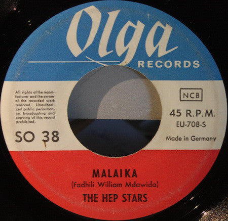The Hep Stars : Malaika / It's Nice To Be Back (7", Single)