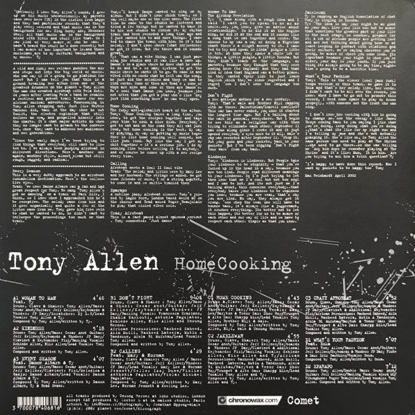 Tony Allen : HomeCooking (2x12", Album)