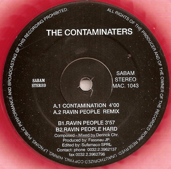 The Contaminators : Contamination (12", Red)