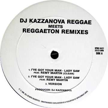 Dj Kazzanova : Reggae Meets Reggaeton Remixes (12", Promo)