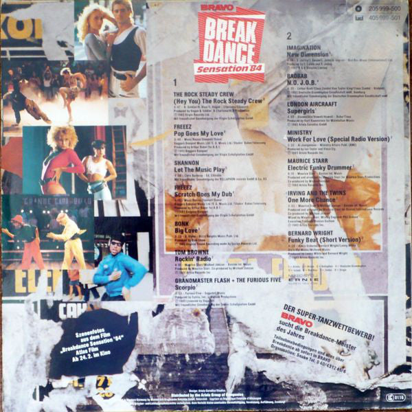 Various : Bravo Break Dance Sensation '84 (LP, Comp, Mixed)