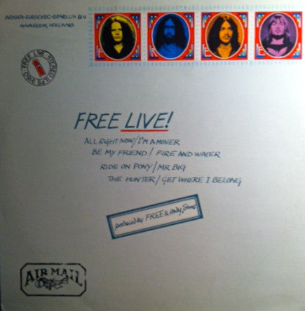 Free : Free Live (LP, Album, Env)