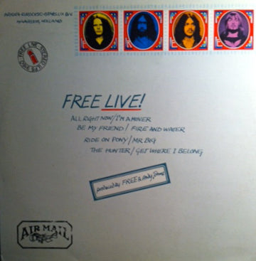 Free : Free Live (LP, Album, Env)