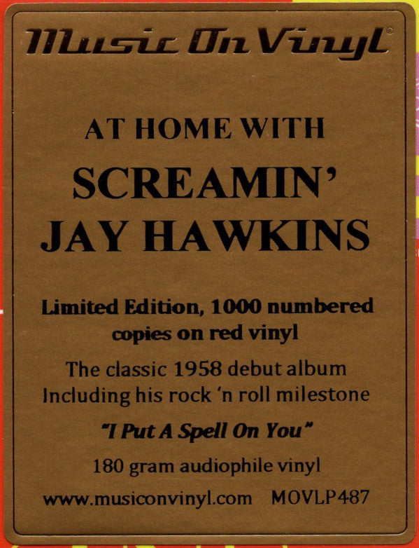 Screamin' Jay Hawkins : At Home With Screamin‘ Jay Hawkins (LP, Album, Mono, Ltd, Num, RE, Red)