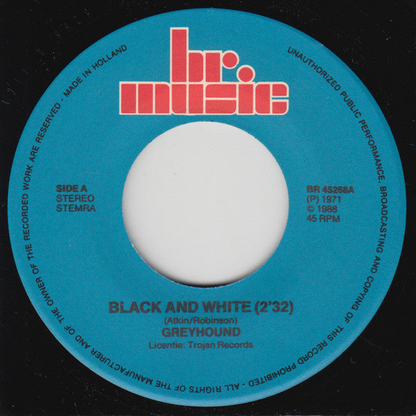 Greyhound (4) : Black And White / Moon River (7")