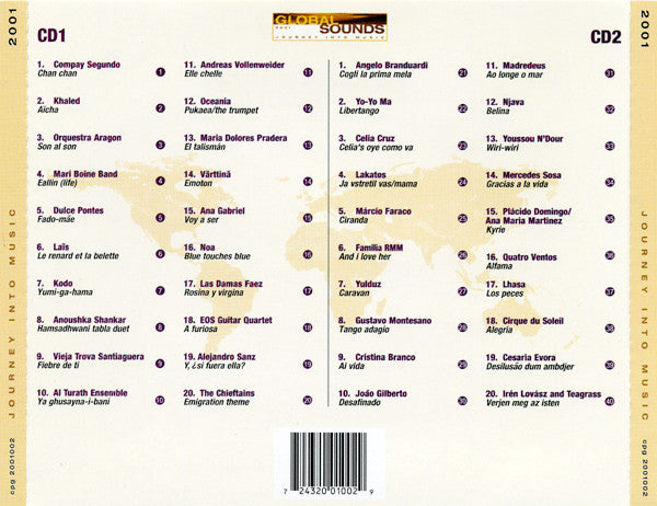 Various : Global Sounds - Journey Into Music (2xCD, Comp)