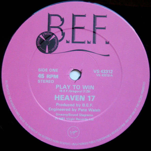 Heaven 17 : Play To Win (12", Single)