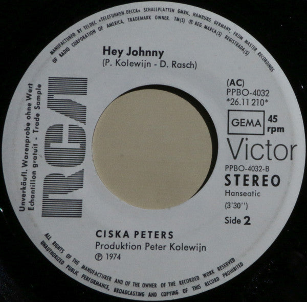 Ciska Peters : España Mañana (7", Single, Promo)