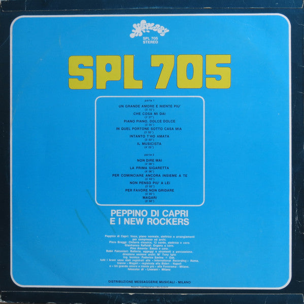 Peppino Di Capri & I New Rockers : Peppino Di Capri & I New Rockers (LP)