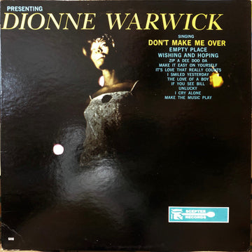 Dionne Warwick : Presenting Dionne Warwick (LP, Album, Mono, Pit)