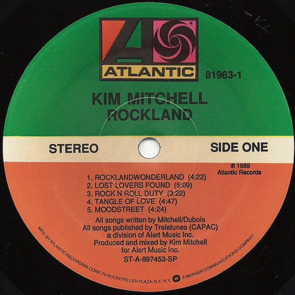 Kim Mitchell : Rockland (LP, Album, SRC)