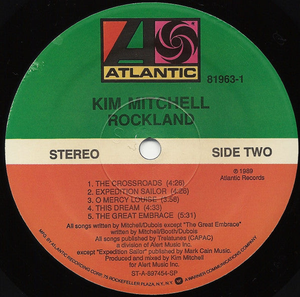 Kim Mitchell : Rockland (LP, Album, SRC)