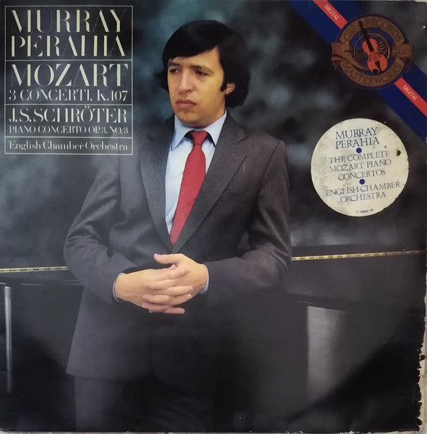 Murray Perahia, Wolfgang Amadeus Mozart, Johann Samuel Schröter, English Chamber Orchestra : 3 Concerti. K. 107 / Piano Concerto Op. 3, No. 3 (LP)