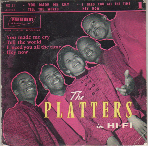 The Platters : 1 - The Platters In Hi-Fi (7", EP, RE)
