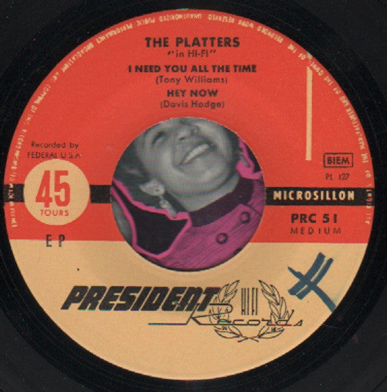 The Platters : 1 - The Platters In Hi-Fi (7", EP, RE)
