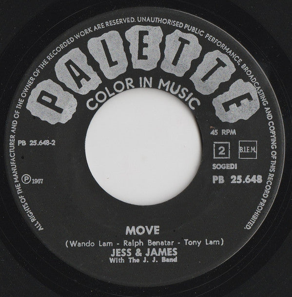Jess & James With The J.J. Band : Move / What Was I Born For (7", Single)