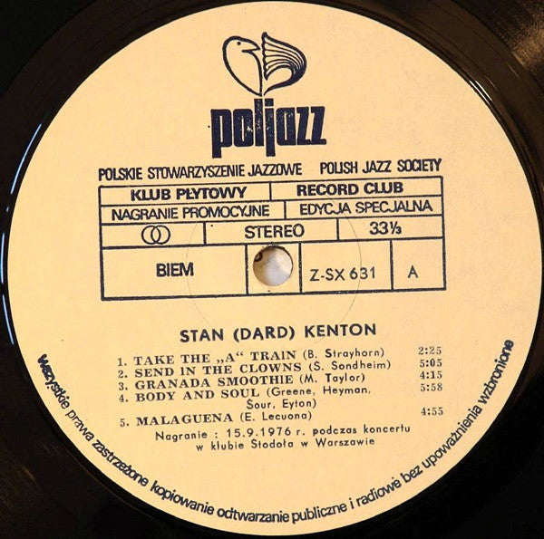Stan Kenton : Stan (Dard) Kenton (LP, Club)