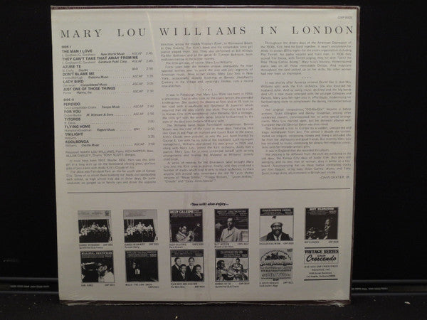 Mary Lou Williams : Mary Lou Williams In London (LP, Comp, Mono, RE)