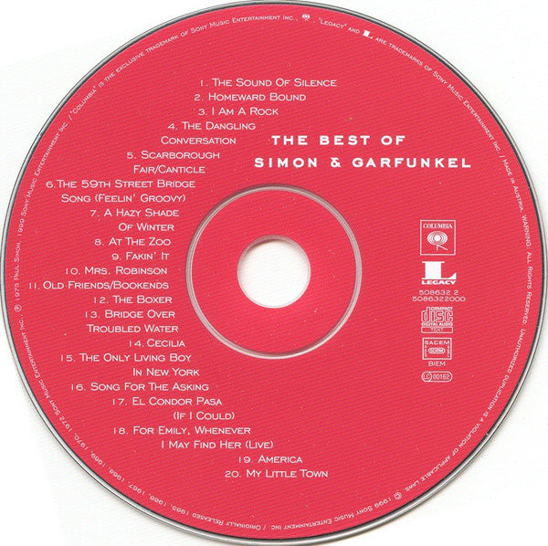 Simon & Garfunkel : The Best Of Simon & Garfunkel (CD, Comp)