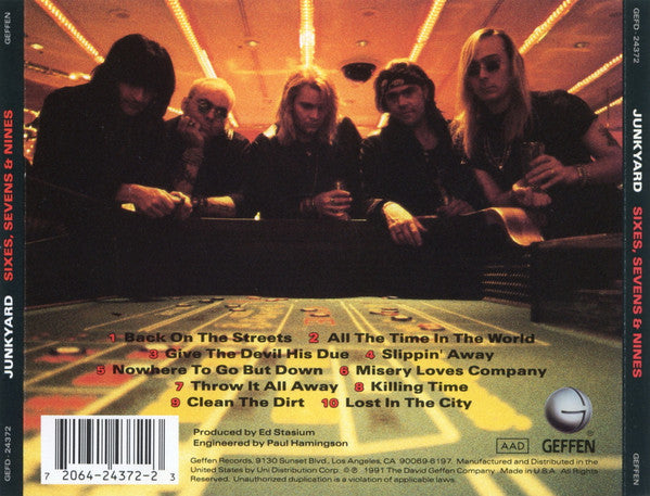 Junkyard (3) : Sixes, Sevens & Nines (CD, Album)