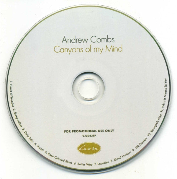 Andrew Combs : Canyons Of My Mind (CD, Album, Promo)