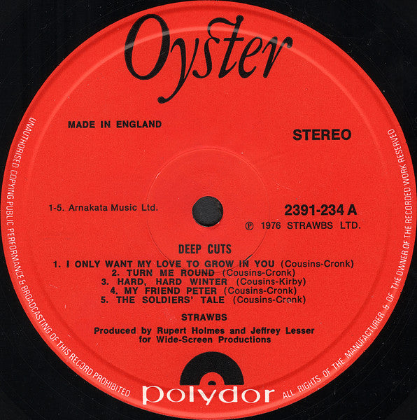 Strawbs : Deep Cuts (LP, Album)