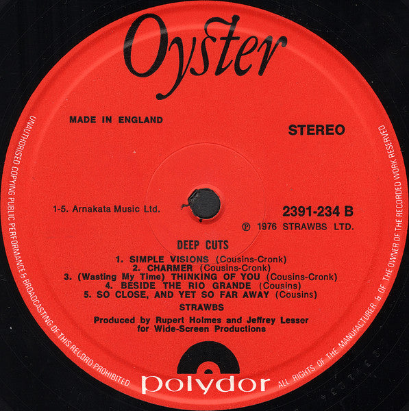 Strawbs : Deep Cuts (LP, Album)