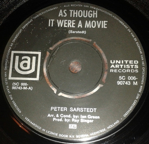Peter Sarstedt : As Though It Were A Movie (7")