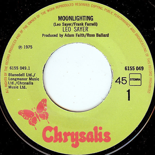 Leo Sayer : Moonlighting (7", Single)