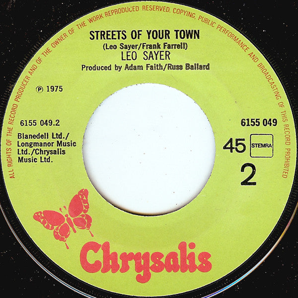 Leo Sayer : Moonlighting (7", Single)