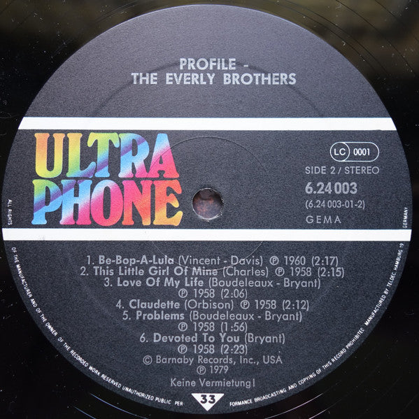 Everly Brothers : The Everly Brothers (LP, Comp)