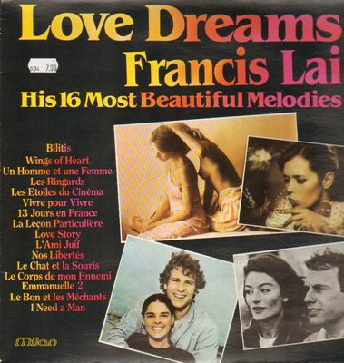 Francis Lai : Love Dreams (His 16 Most Beautiful Melodies) (LP, Comp)