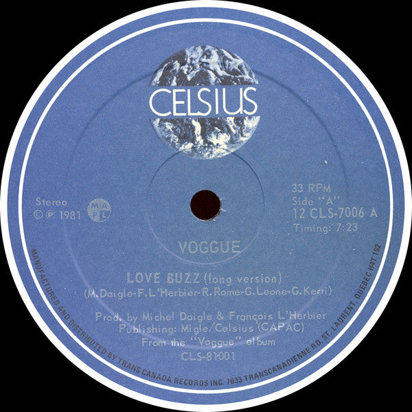 Voggue : Love Buzz (12")