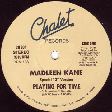 Madleen Kane : Playing For Time (12")