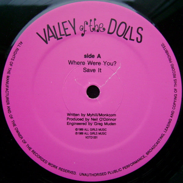 Valley Of The Dolls : Where Were You? (12")