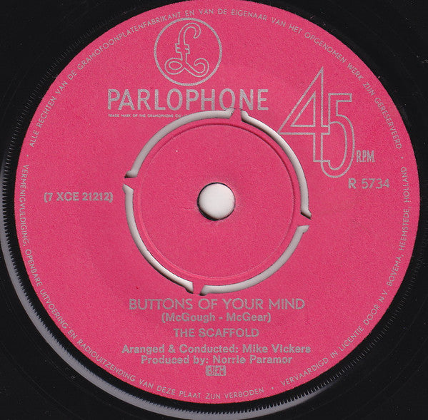 Scaffold : Lily The Pink (7", Single, Red)