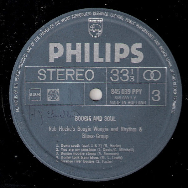 Rob Hoeke or Rob Hoeke's Boogie Woogie And R&B Group : Boogie & Soul (2xLP, Comp + Box, Club)