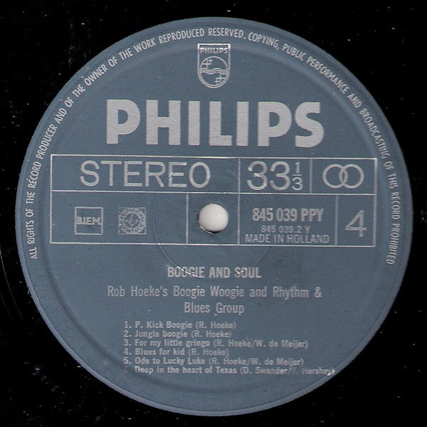 Rob Hoeke or Rob Hoeke's Boogie Woogie And R&B Group : Boogie & Soul (2xLP, Comp + Box, Club)