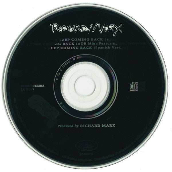 Richard Marx : Keep Coming Back (CD, Single)