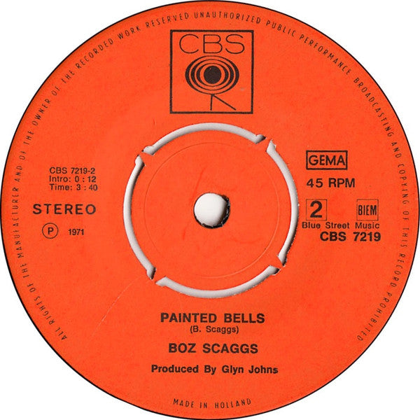 Boz Scaggs : We Were Always Sweethearts (7")