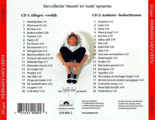 Herman van Veen : Nu  En Dan (30 Jaar Herman Van Veen) (2xCD, Album, RE)