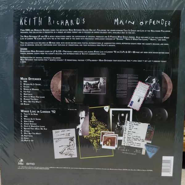 Keith Richards : Main Offender (LP, Album, RM + CD, RM + Box, Album, Dlx, RE, RM +)