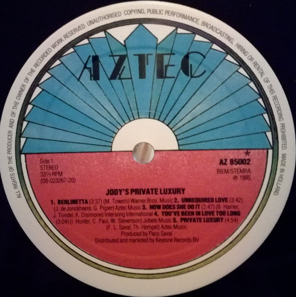 Jody's Private Luxury : Jody's Private Luxury (LP, Album)