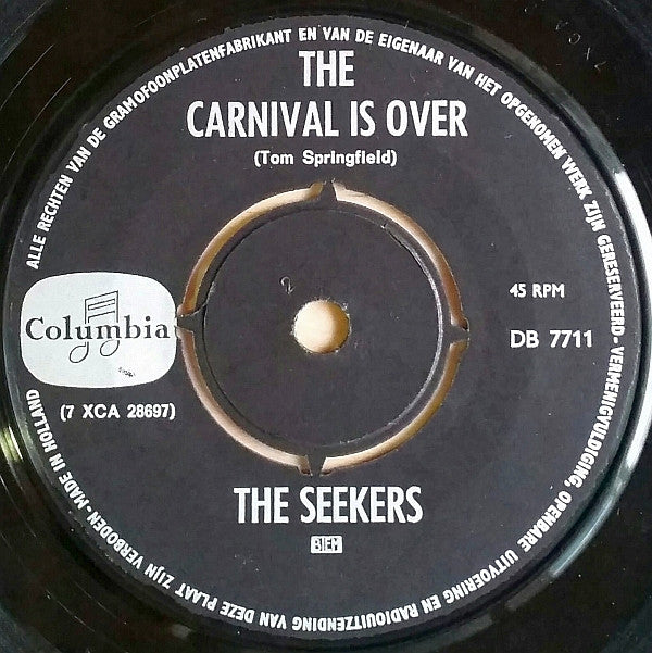 The Seekers : The Carnival Is Over (7")