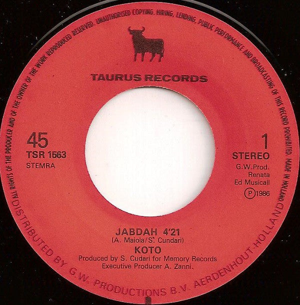 Koto : Jabdah (7", Single)