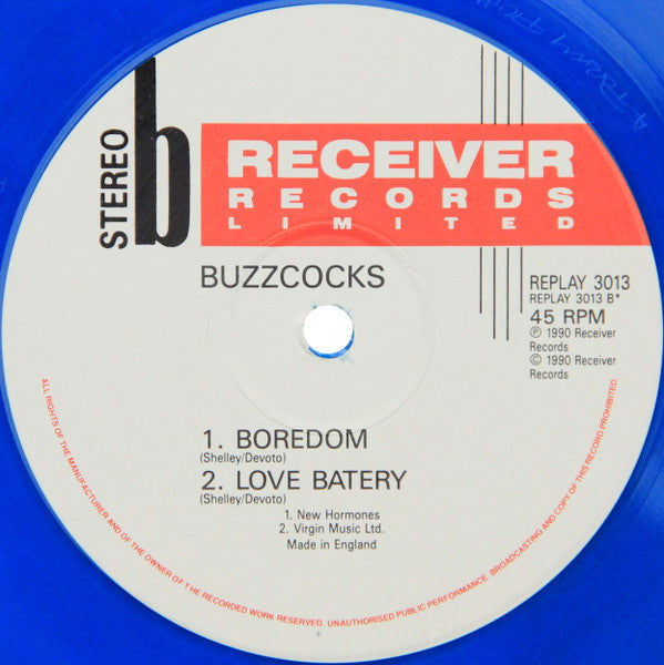 Buzzcocks : The Early Years Live (12", Ltd, Blu)