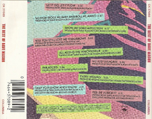Dave Mason : The Best Of Dave Mason (CD, Comp)